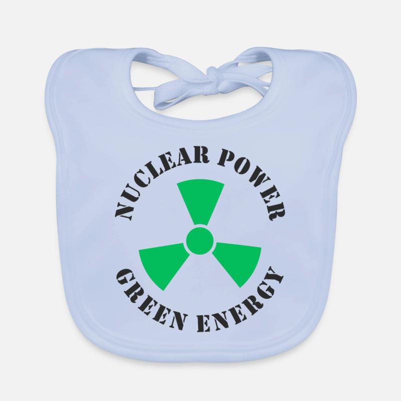 Nuclear Power, Green Energy Organic Baby Bibs