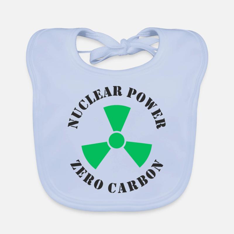 Nuclear Power, Zero Carbon Organic Baby Bibs