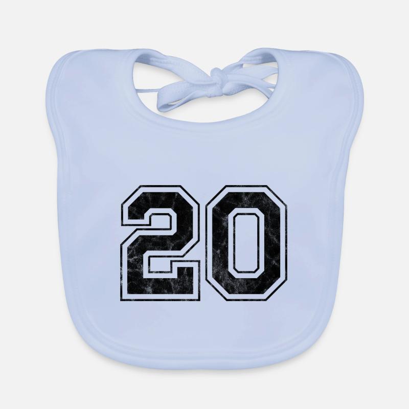Number 20 Organic Baby Bibs