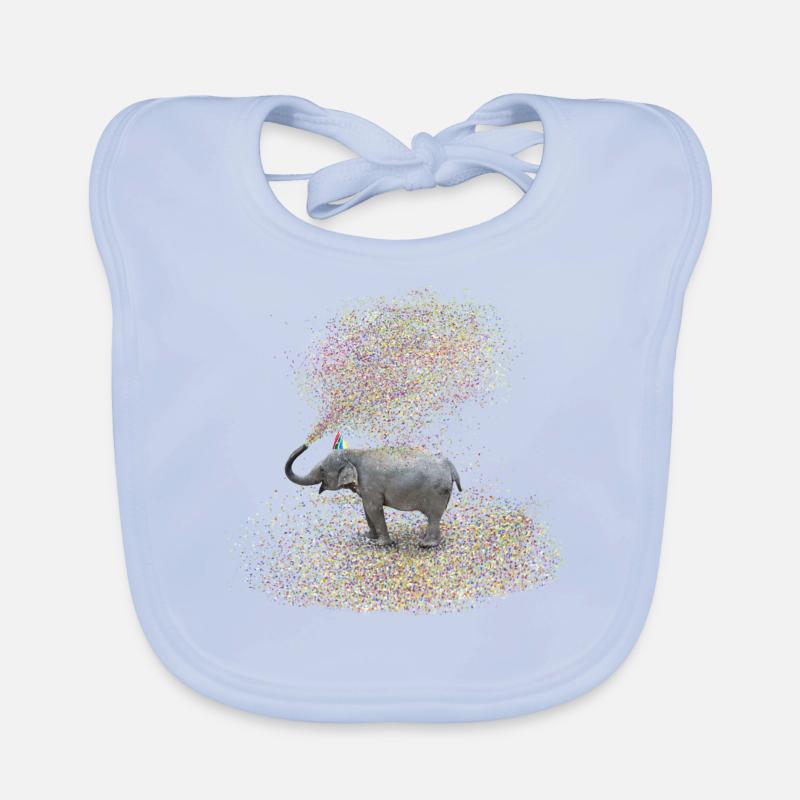 l'éléphant Bavoir bio Bébé