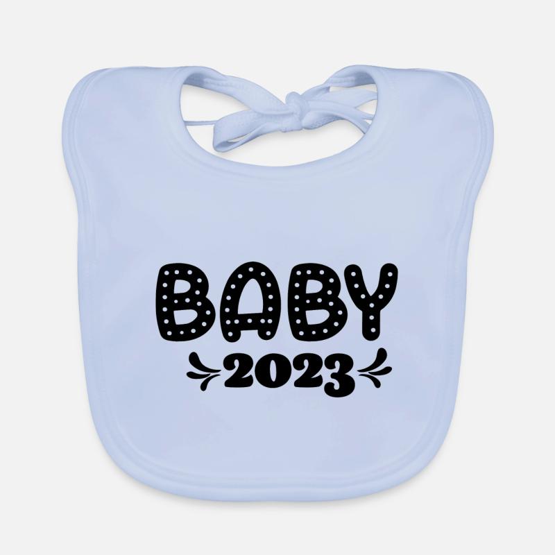 Bébé 2023 Grossesse Annonce Naissance bébé Bavoir bio Bébé