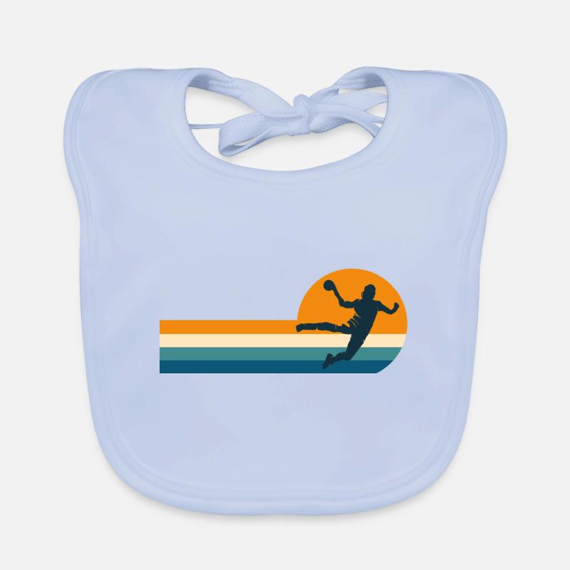 Handball handball handball player Organic Baby Bibs
