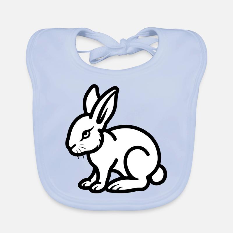 Lapin Pâques Bavoir bio Bébé