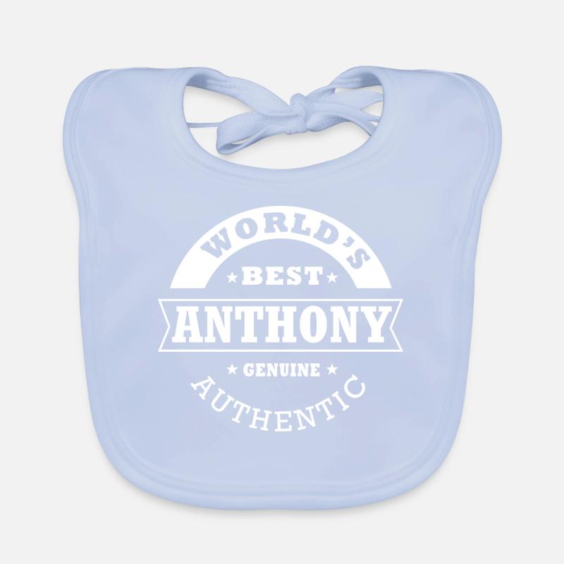 Anthony der beste personalisierte Name der Welt Anthony Baby Bio-Lätzchen