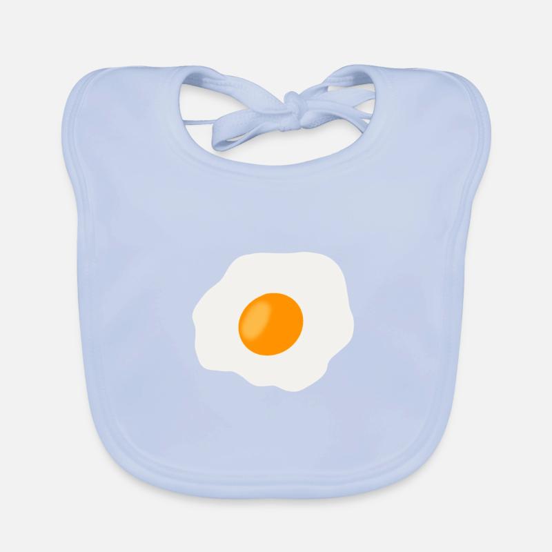 fried egg Organic Baby Bibs