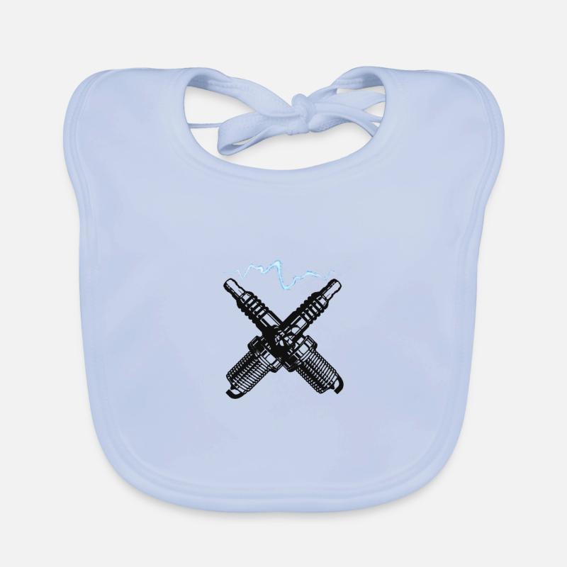 Spark plugs Organic Baby Bibs