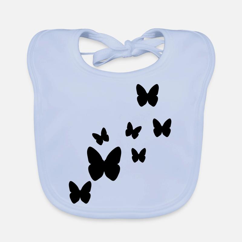 butterflies butterfly Organic Baby Bibs