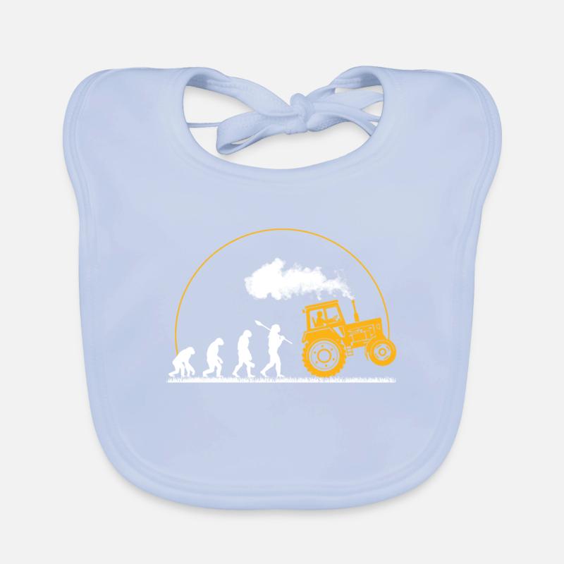 Traktor Shirt · Landwirtschaft · Traktor Evolution Baby Bio-Lätzchen