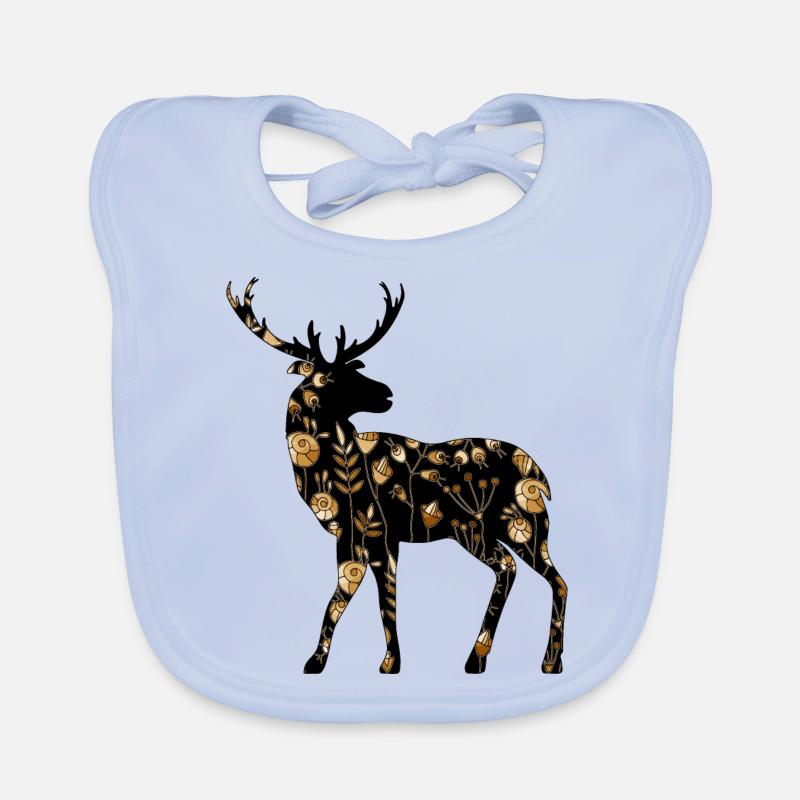 Cerf Bavoir bio Bébé