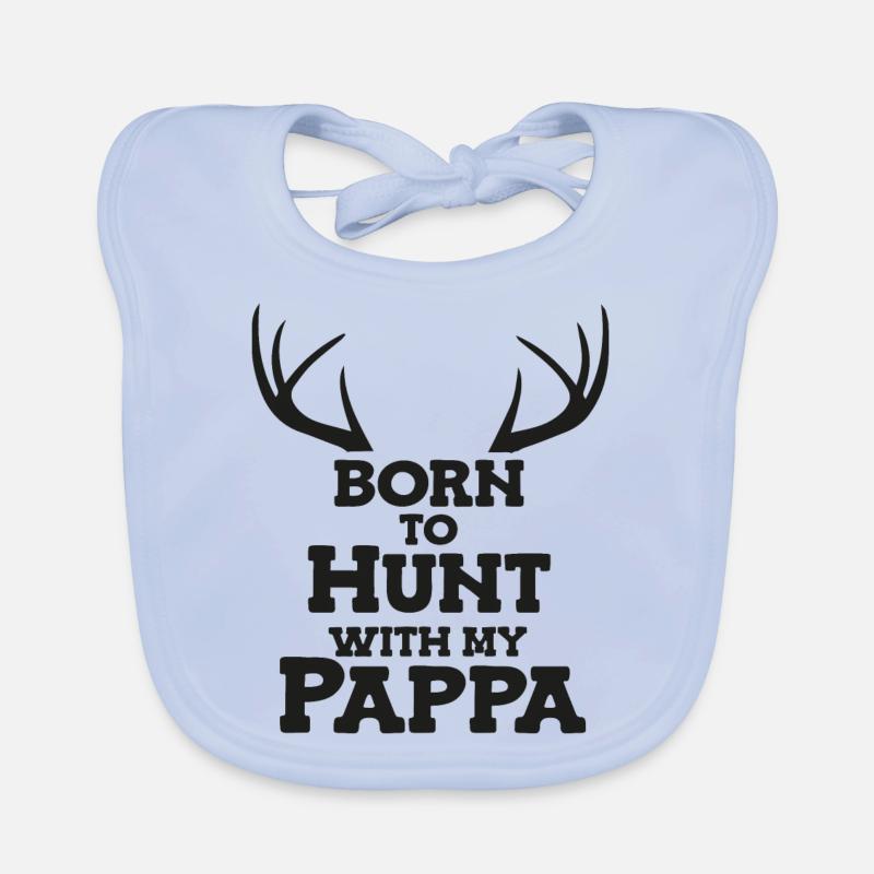 Né pour chasser avec papa Bavoir bio Bébé