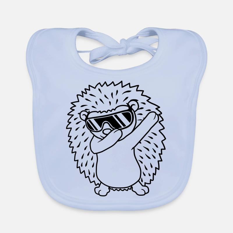 dabbing Igel dab dance Baby Bio-Lätzchen