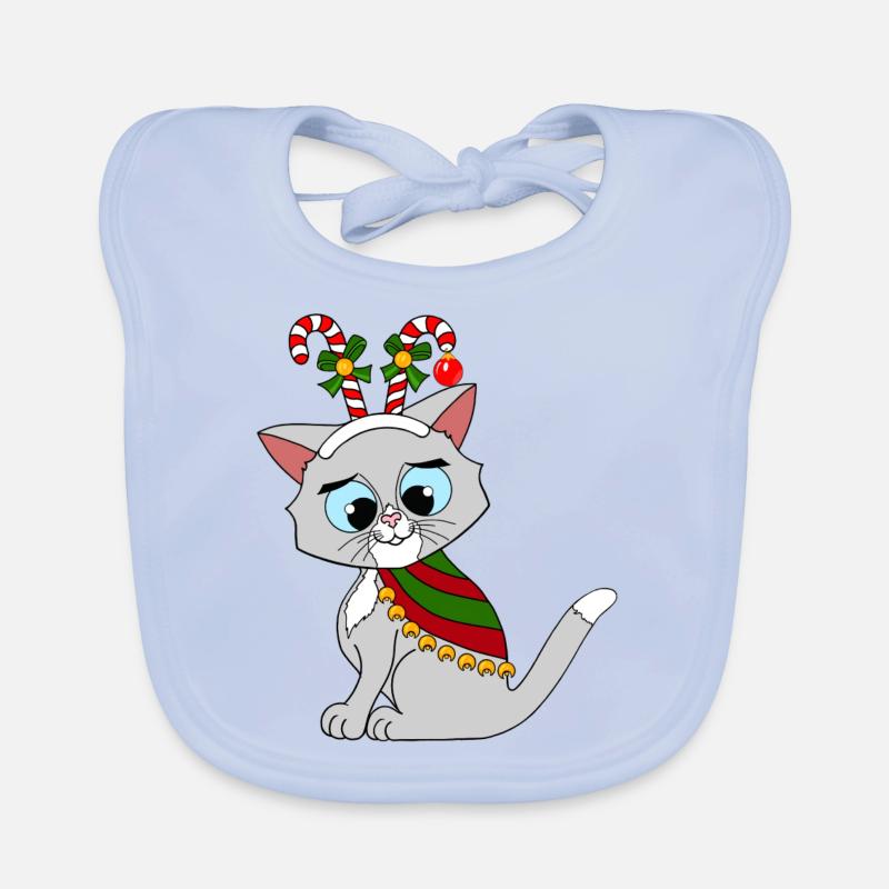 Chat de Noël Bavoir bio Bébé