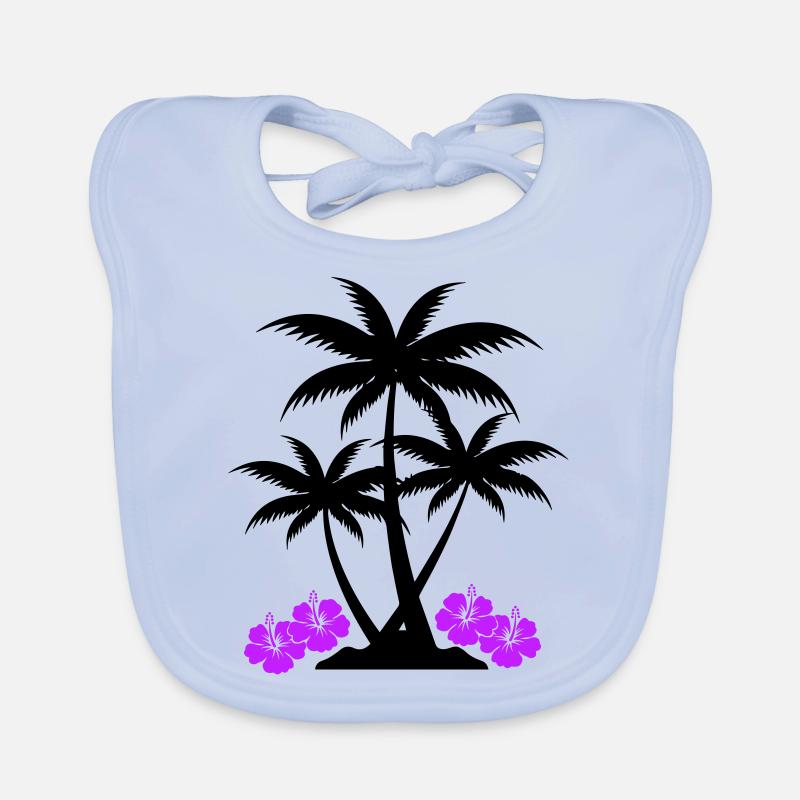 Hibiscus palmier Bavoir bio Bébé