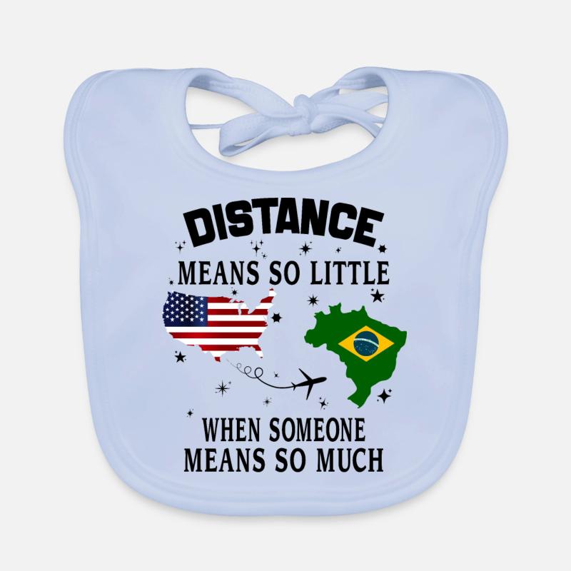 Distance Means So Little When Someone Means Much Organic Baby Bibs