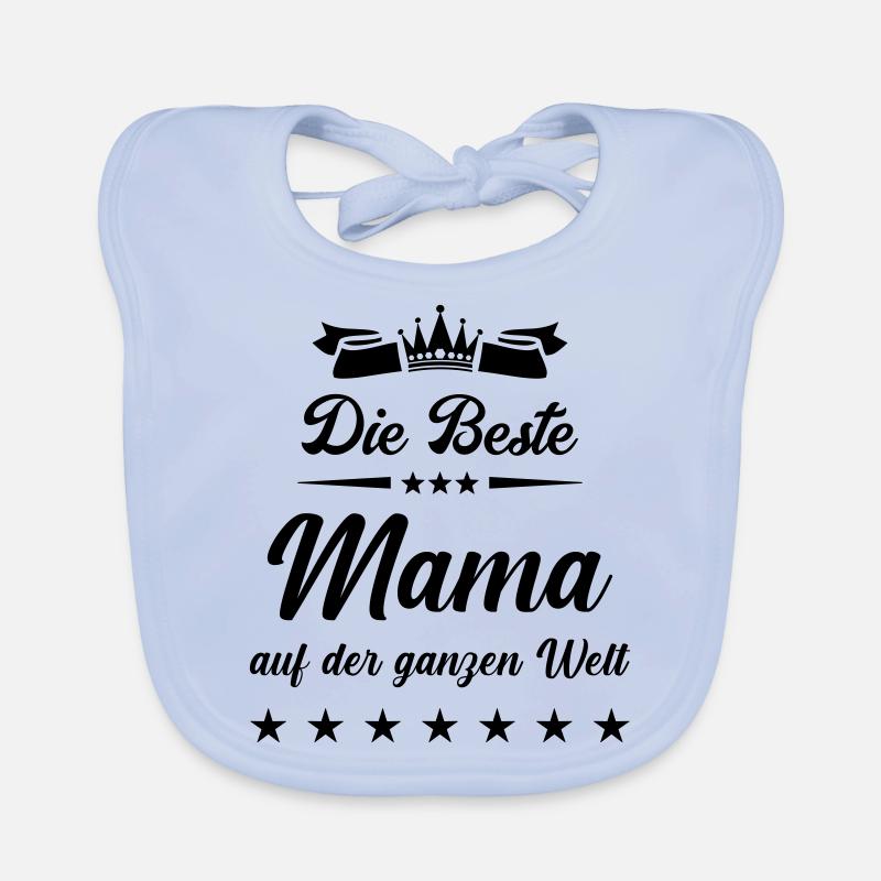 Best Mom in the World 1 Organic Baby Bibs