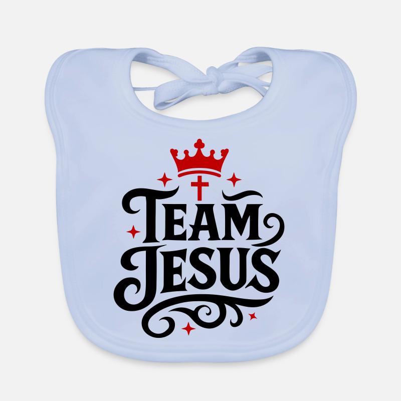 Team Jesus Krone Baby Bio-Lätzchen