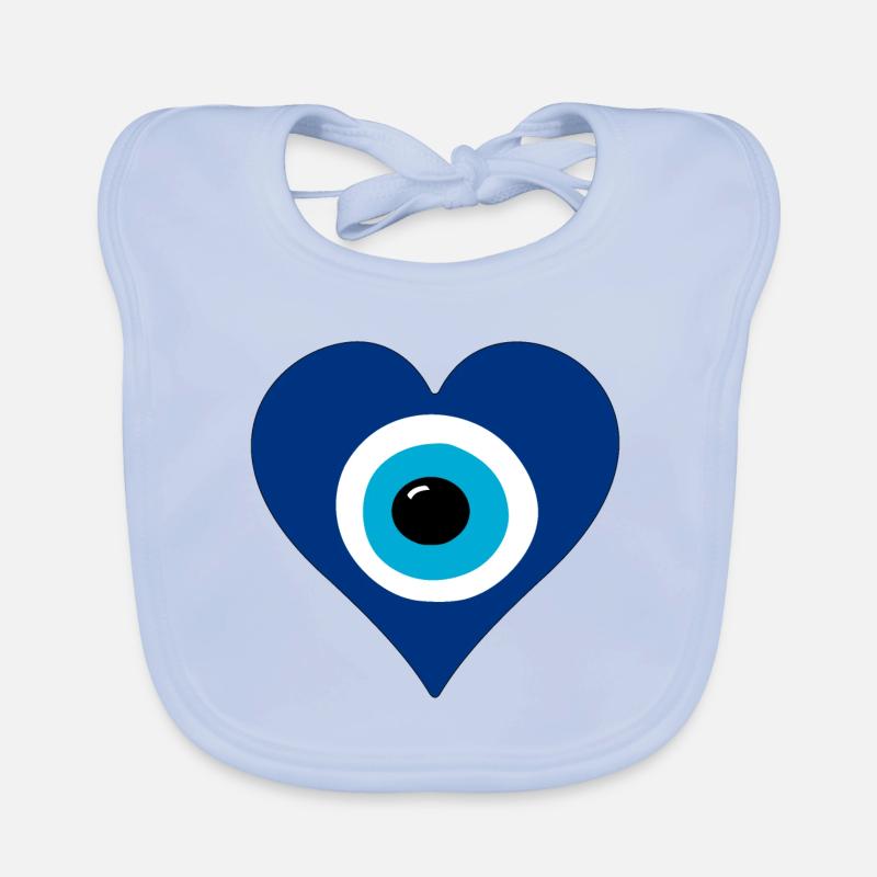 Nazar comme cœur Bavoir bio Bébé