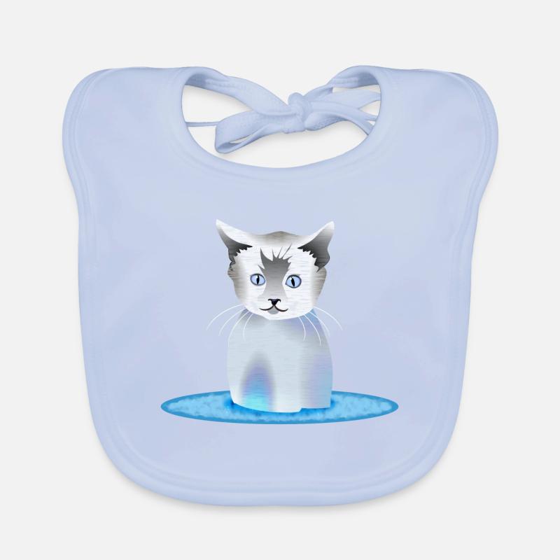 Cat Organic Baby Bibs