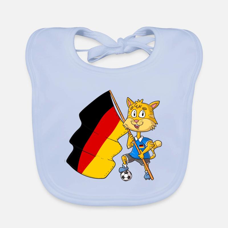 German Fan Cat Organic Baby Bibs