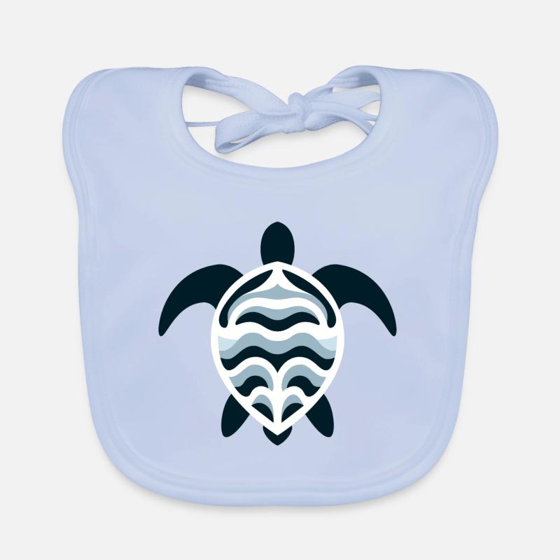 Sea turtle Organic Baby Bibs