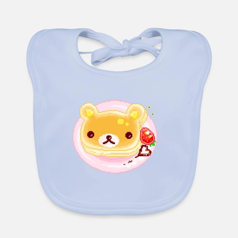 Pixel Bear Organic Baby Bibs