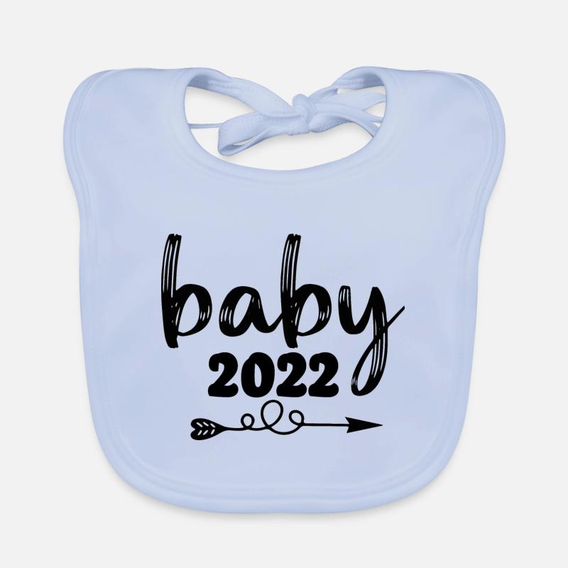 Bébé 2022 Grossesse Annonce Bébé Naissance Bavoir bio Bébé