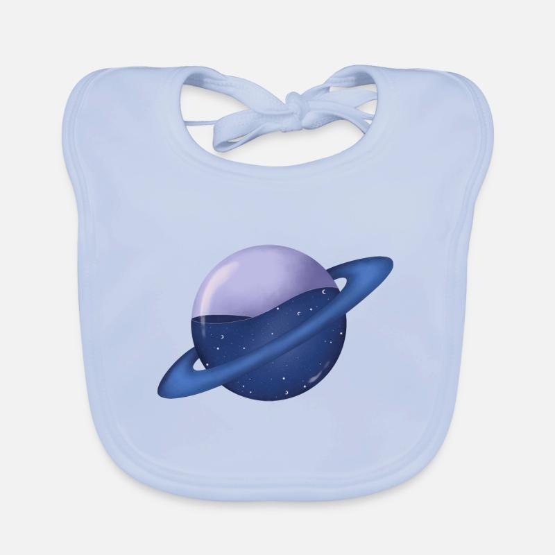 Galaxy Planet Organic Baby Bibs