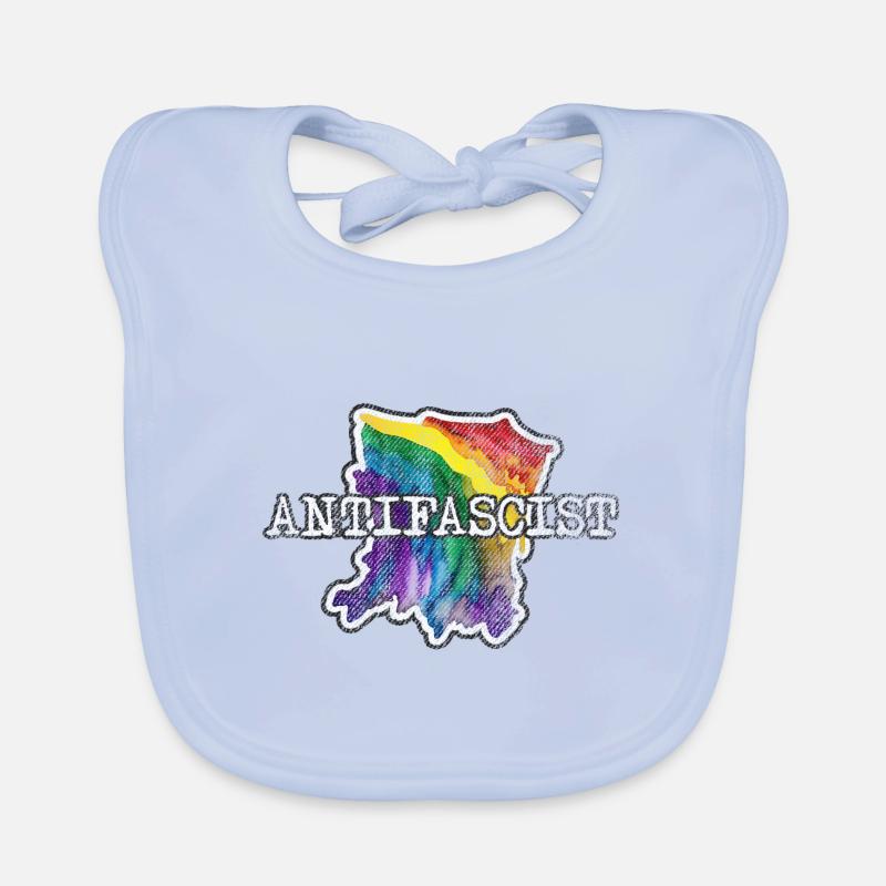 Arc-en-ciel d’Antifa Bavoir bio Bébé