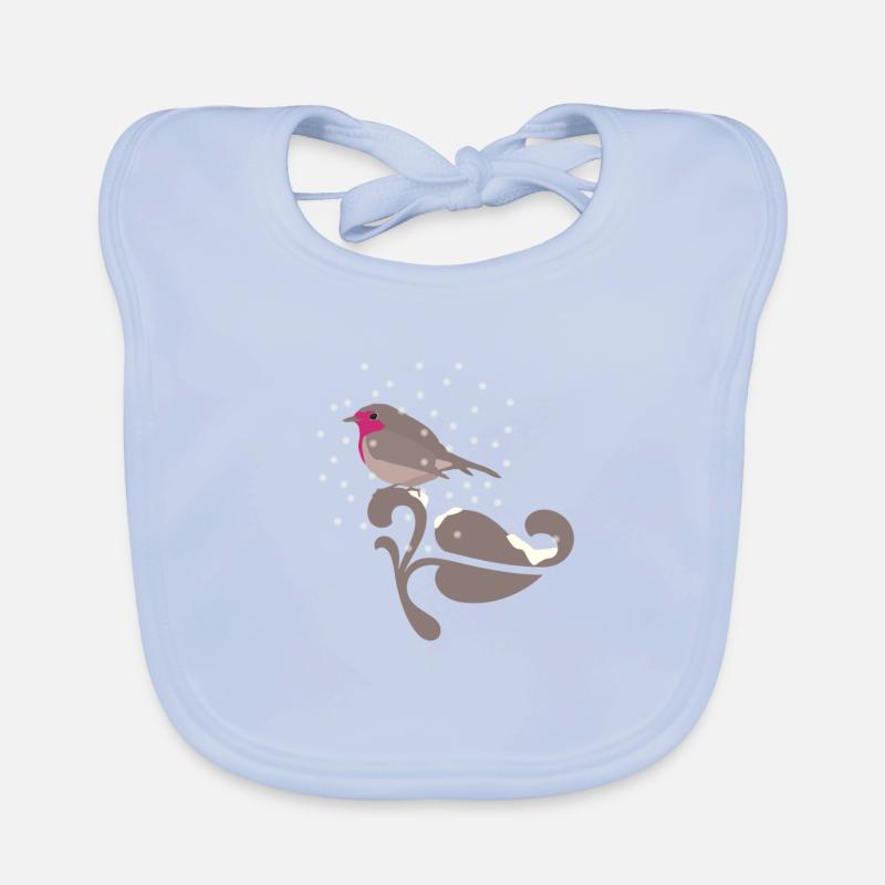 Robin Organic Baby Bibs