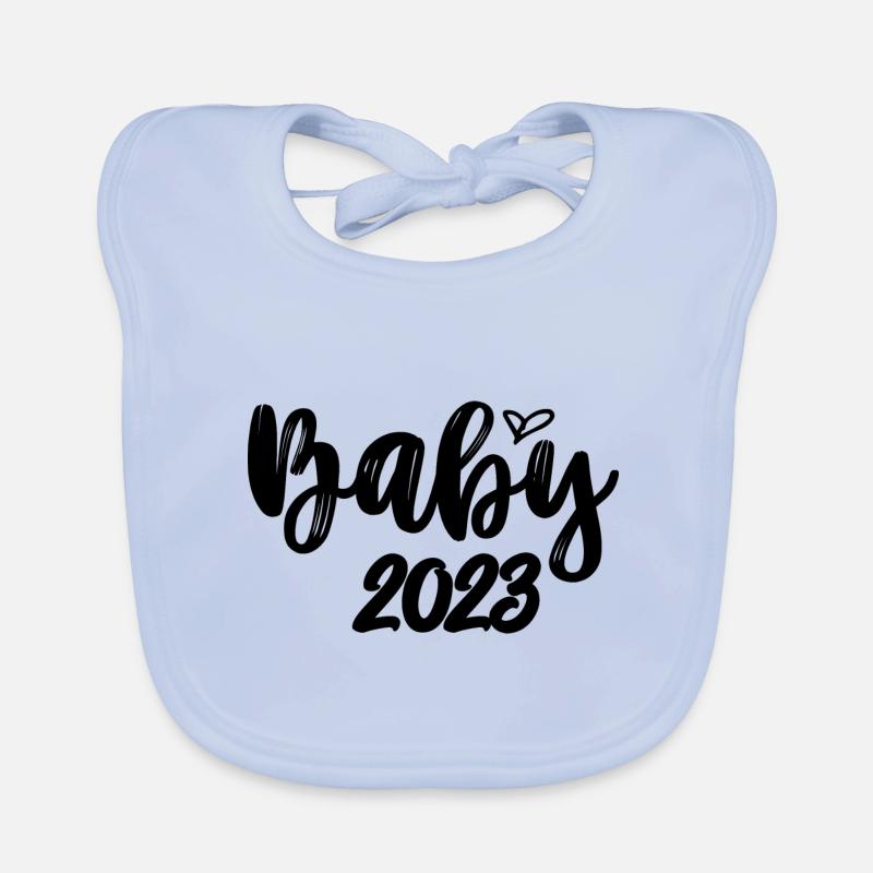 Bébé 2023 Grossesse Annonce Naissance bébé Bavoir bio Bébé