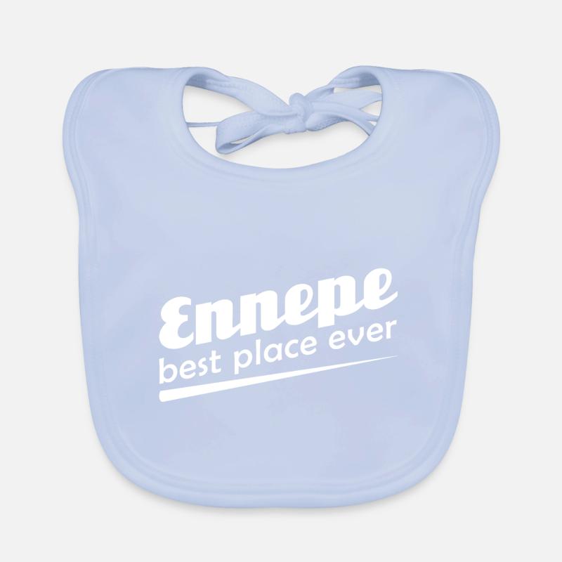 Ennepe - Stadt best place ever Baby Bio-Lätzchen