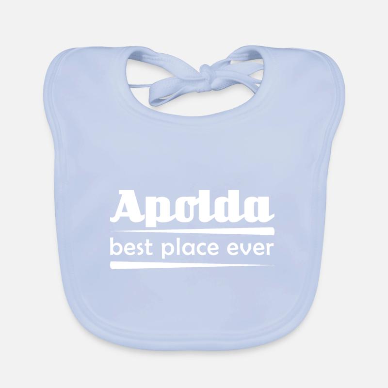 Apolda - Stadt best place ever Baby Bio-Lätzchen