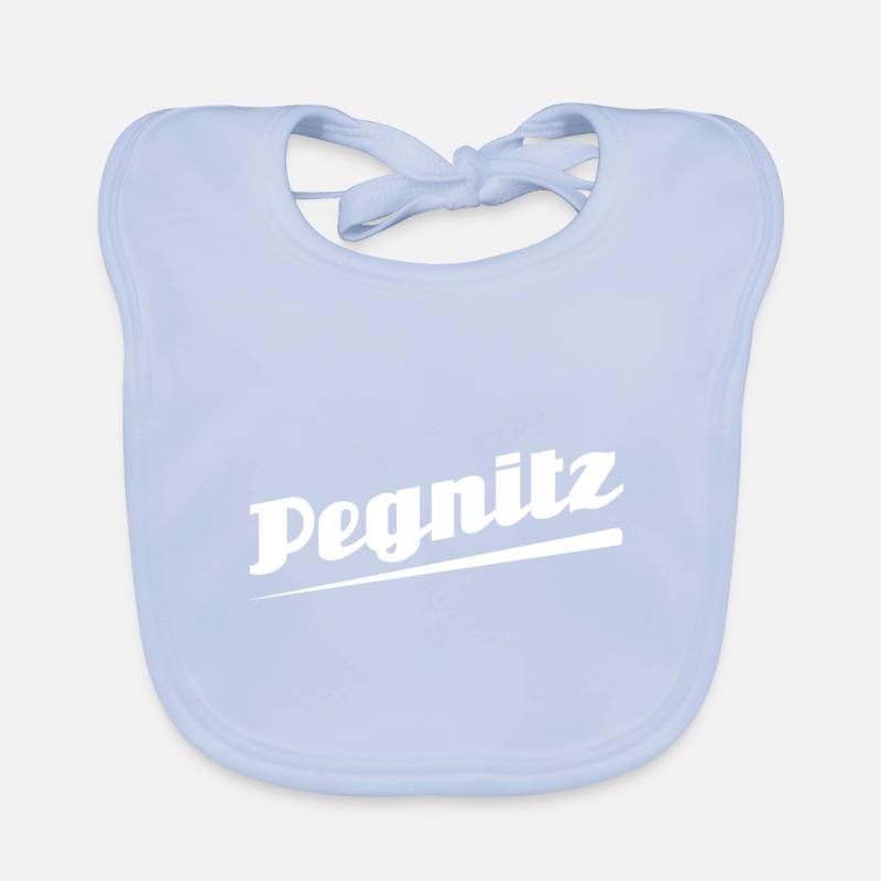 Pegnitz - Textdesign mit Stadtnamen Baby Bio-Lätzchen
