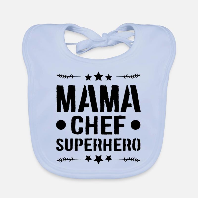Mama Chef Superheld Mutter Baby Bio-Lätzchen