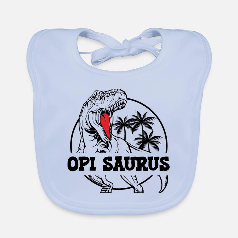 Opi Saurus Grosspapi Opa Schweiz Baby Bio-Lätzchen