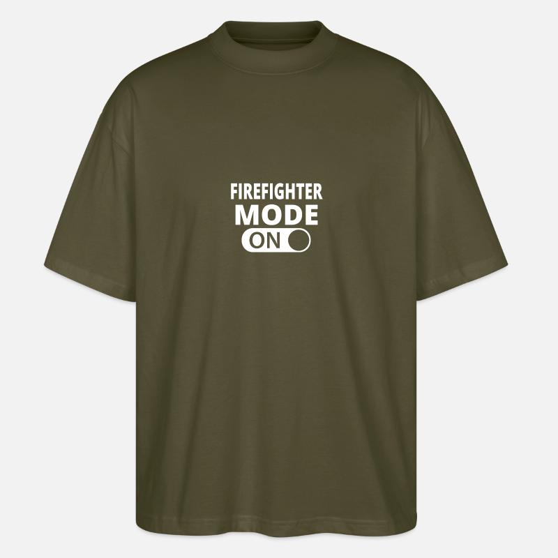 MODE ON FIREFIGHTER - Stanley/Stella Oversized Unisex Bio T-Shirt Blaster 2.0 - Khaki
