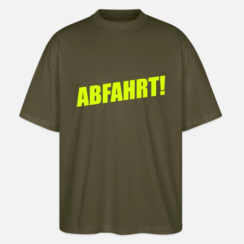 ABFAHRT - Stanley/Stella Oversized Unisex Bio T-Shirt Blaster 2.0 - Khaki