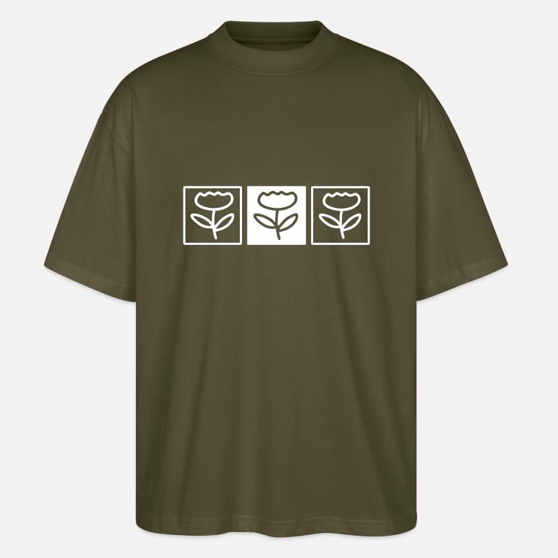 Gärtner Blumen - Stanley/Stella Oversized Unisex Bio T-Shirt Blaster 2.0 - Khaki