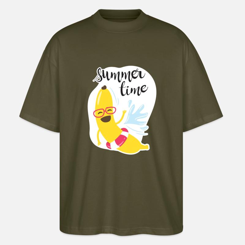 Sommerzeit - Stanley/Stella Oversized Unisex Bio T-Shirt Blaster 2.0 - Khaki