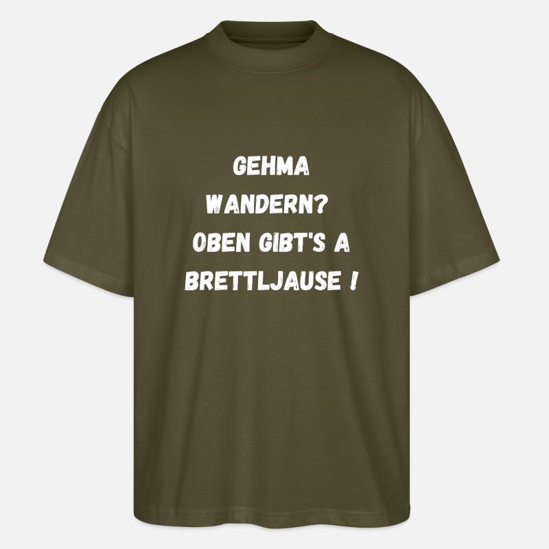 Brettljause - Stanley/Stella Oversized Unisex Bio T-Shirt Blaster 2.0 - Khaki