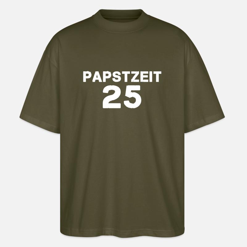 Papst 25 - Stanley/Stella Oversized Unisex Bio T-Shirt Blaster 2.0 - Khaki