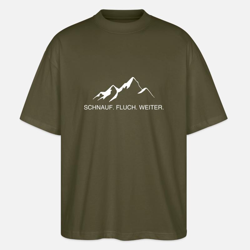 Schnauf fluch weiter - Stanley/Stella Oversized Unisex Bio T-Shirt Blaster 2.0 - Khaki