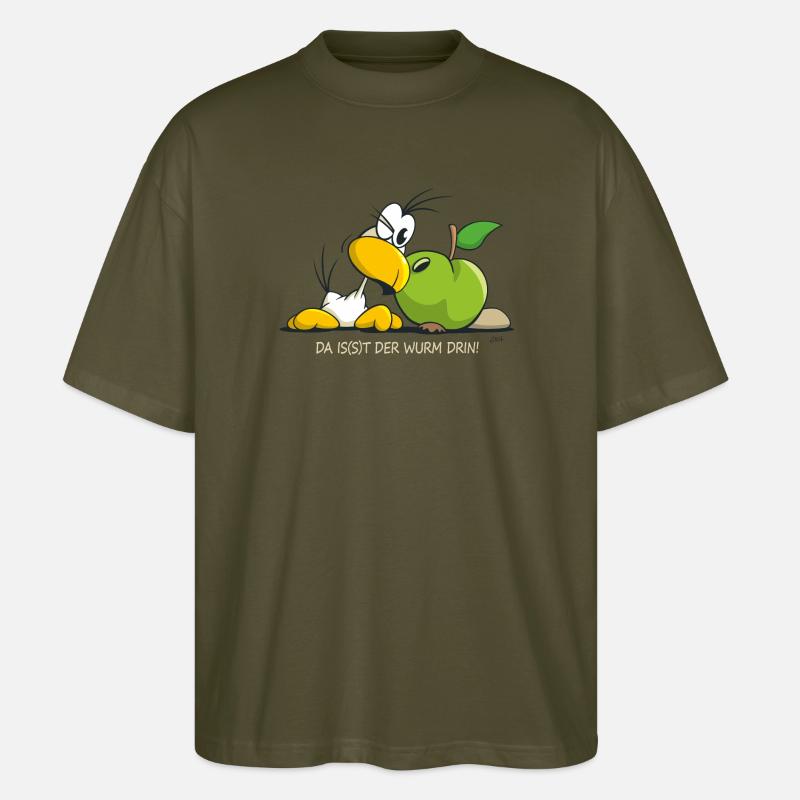 SITO - Da is(s)t der Wurm drin! - Stanley/Stella Oversized Unisex Bio T-Shirt Blaster 2.0 - Khaki