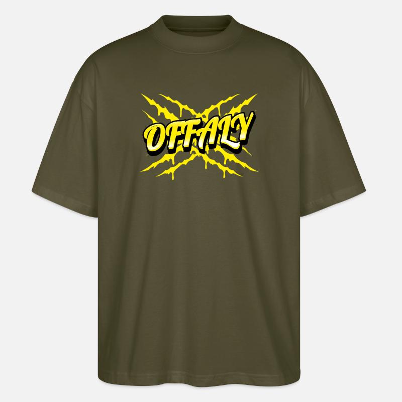 Grafschaft Offaly, Irland - Stanley/Stella Oversized Unisex Bio T-Shirt Blaster 2.0 - Khaki
