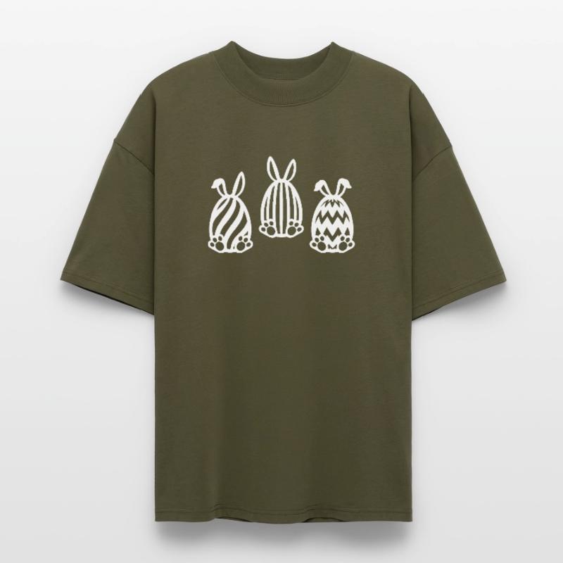 EASTER EASTER BUNNY EASTER EGGS Stanley/Stella Oversized Unisex Organic T-shirt Blaster 2.0