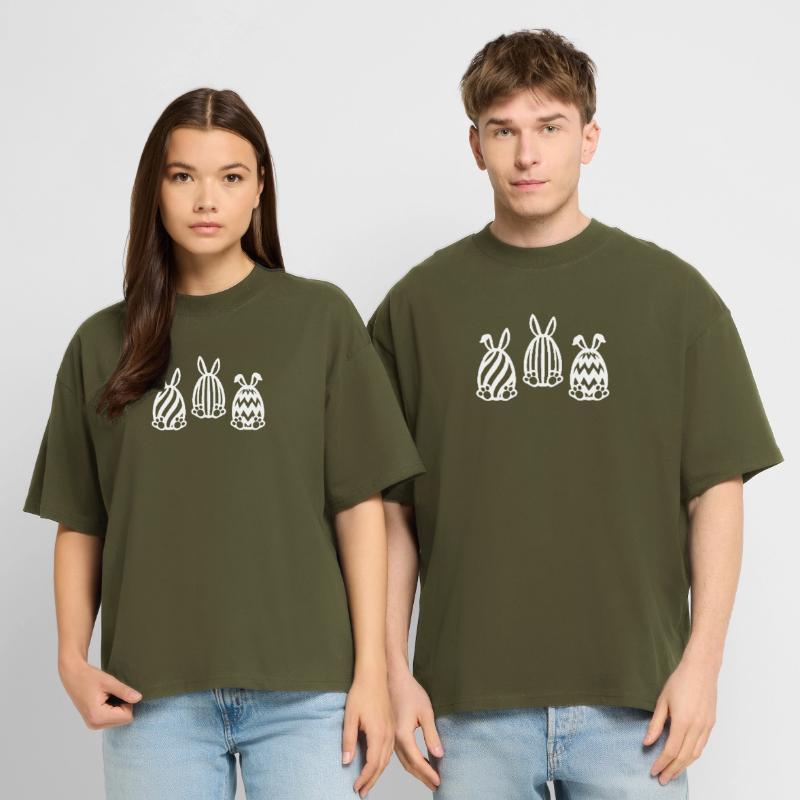 EASTER EASTER BUNNY EASTER EGGS Stanley/Stella Oversized Unisex Organic T-shirt Blaster 2.0