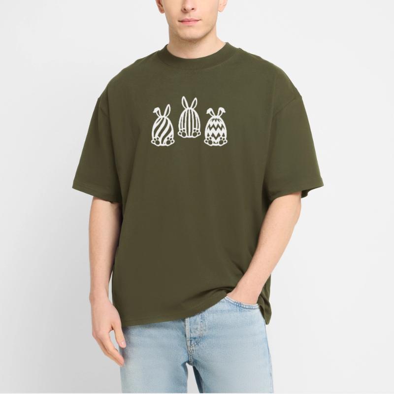 EASTER EASTER BUNNY EASTER EGGS Stanley/Stella Oversized Unisex Organic T-shirt Blaster 2.0