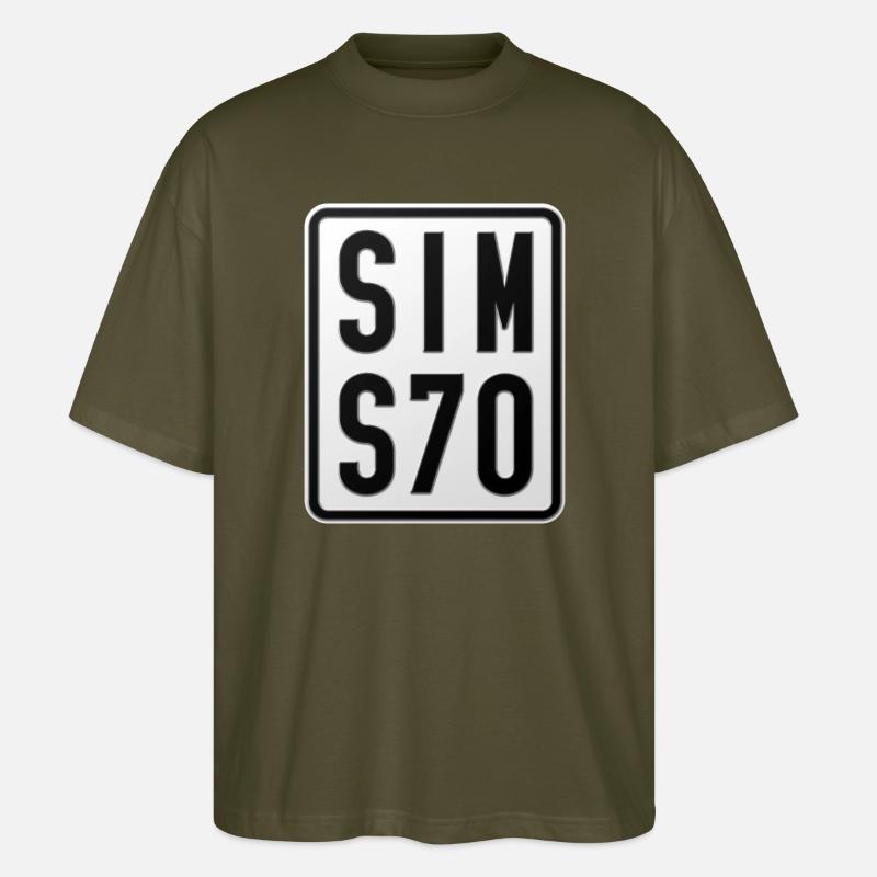 Simson S70 Moped Kennzeichen - Stanley/Stella Oversized Unisex Bio T-Shirt Blaster 2.0 - Khaki