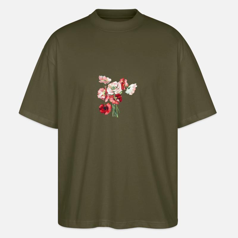 Blumenstrauß - Stanley/Stella Oversized Unisex Bio T-Shirt Blaster 2.0 - Khaki