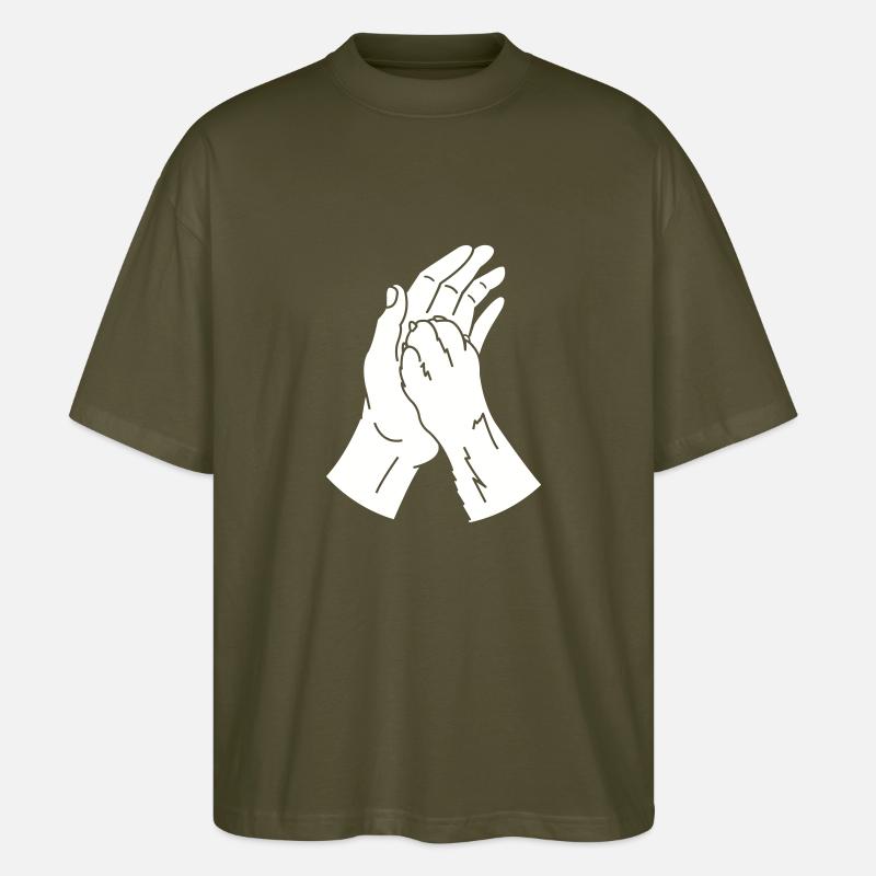 tierpfote hand - Stanley/Stella Oversized Unisex Bio T-Shirt Blaster 2.0 - Khaki